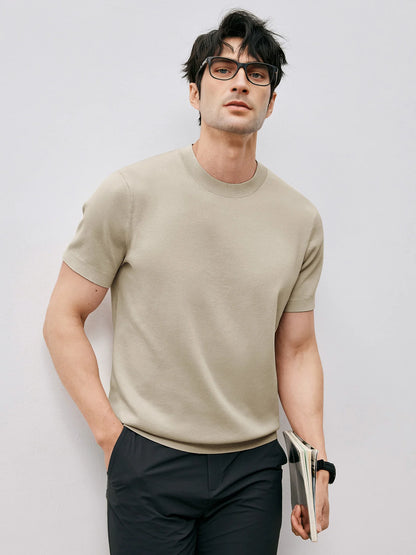 GentleKnit Short Sleeve Knitted T-Shirt