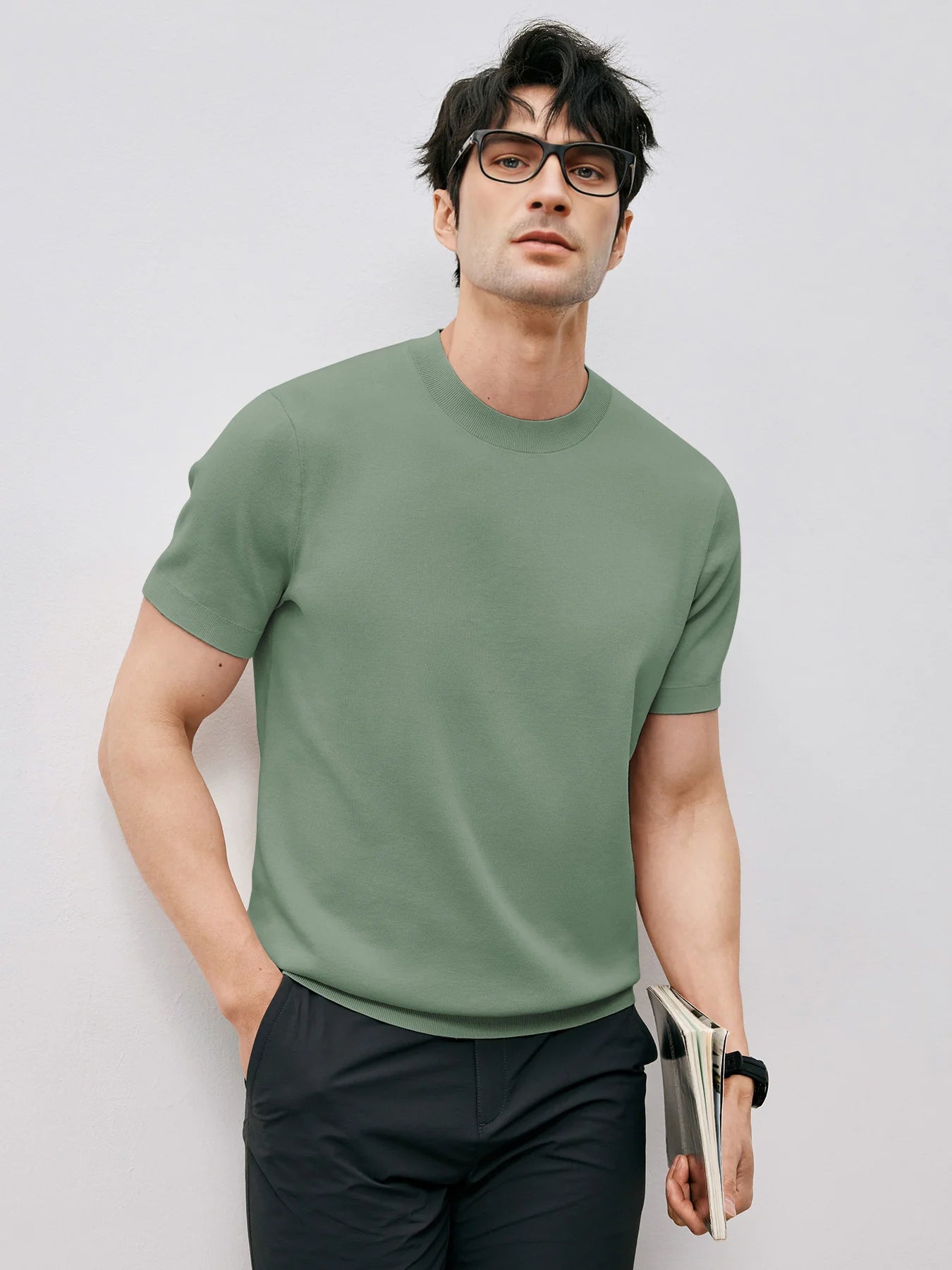 GentleKnit Short Sleeve Knitted T-Shirt