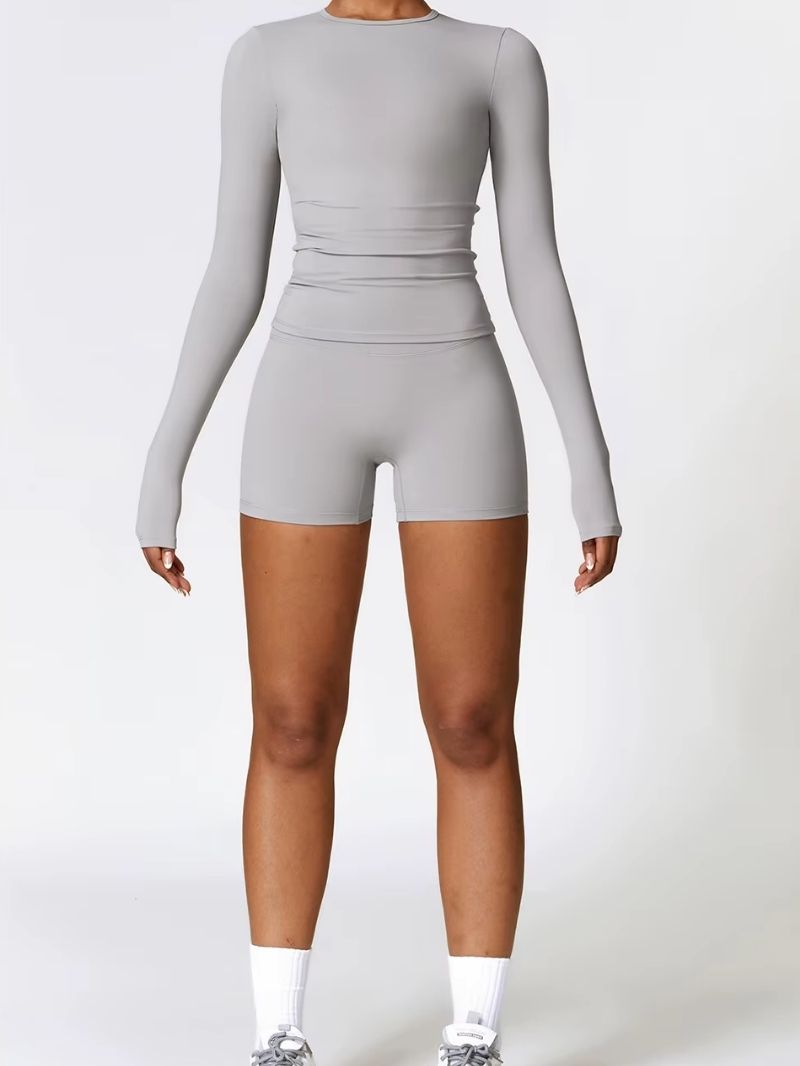 PowerMove – Seamless Long-Sleeve Shorts Set