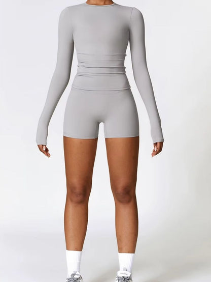 PowerMove – Seamless Long-Sleeve Shorts Set